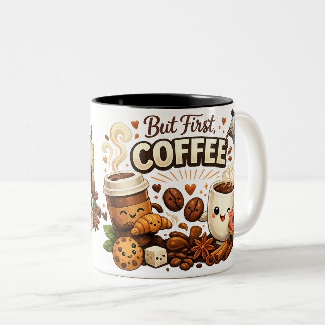 Ani Coffee's luxurious mug design for coffee lover (Front Right)