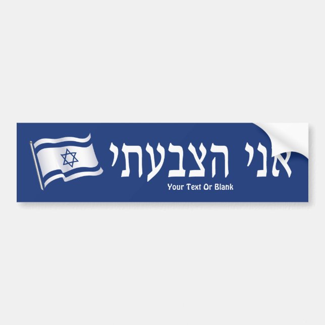 Ani Hatzbati - I Voted Bumper Sticker (Front)