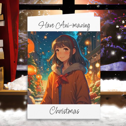 Ani_mazing Christmas Anime Pun Card