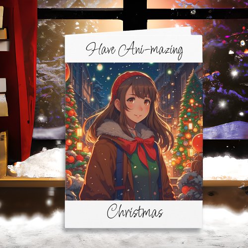 Ani_mazing Christmas  Winter Night Card