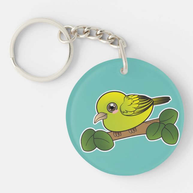 Anianiau Hawaii Forest Bird  Keychain (Front)