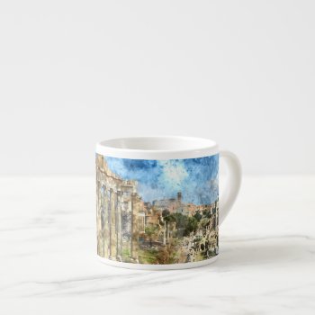 Anicent Ruins In Rome Italy Espresso Cup by bbourdages at Zazzle