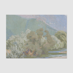 Aniene River Breathtaking Art Nouveau Landscape  Tissue Paper