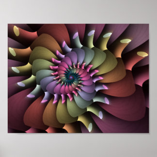 Anima Aura Colorful Psychedelic Poster