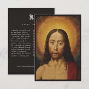 "Anima Christi" Latin-English Prayer Card