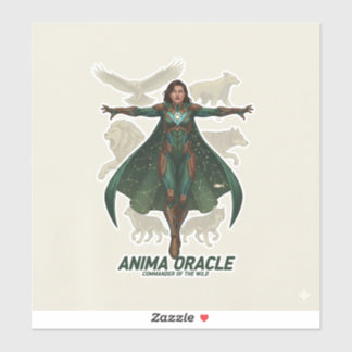 “Anima Oracle Warrior | Mystic Protector Fantasy Sticker