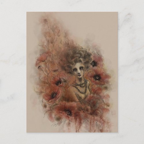 Anima Sola Dark Fantasy Art Postcard