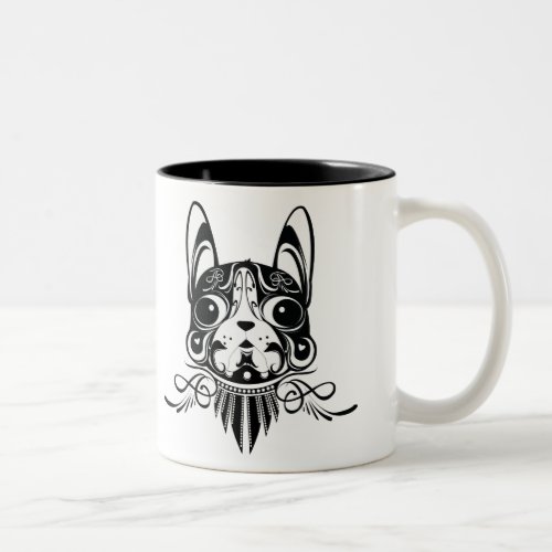 animabasd doggy dog boston terrier mug