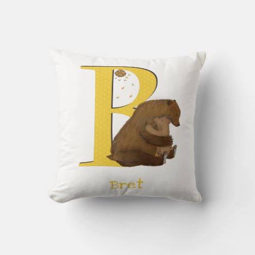 Animal ABC B is for bear cushion