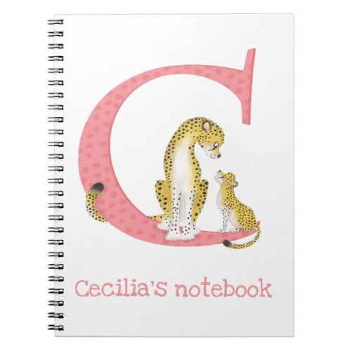 Animal ABC C is for cheetah notebook