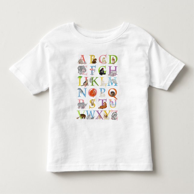 Animal ABC child's T-shirt (Front)