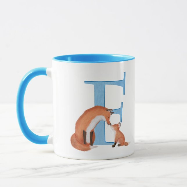 Animal ABC F is for fox mug (Left)