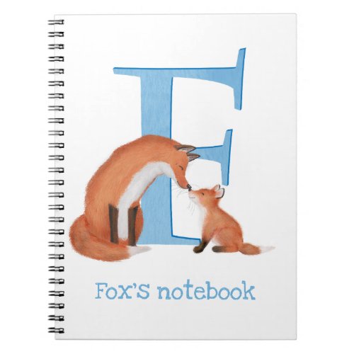 Animal ABC F is for fox notebook