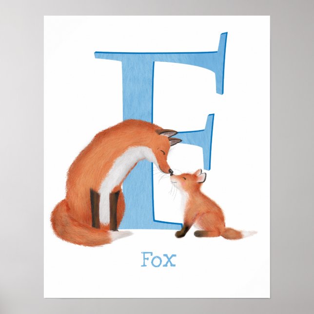 Animal ABC F is for fox print (Front)