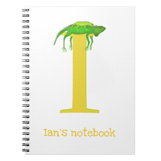 Animal ABC I is for iguana notebook (Front)
