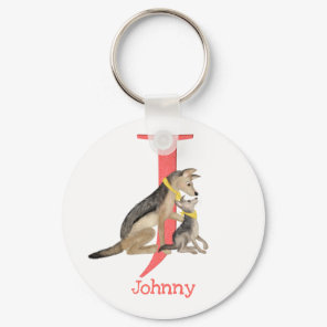 Animal ABC J is for jackal key ring