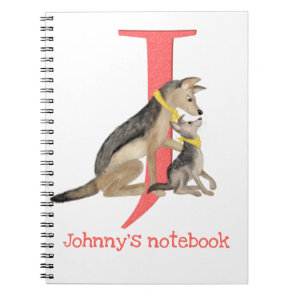 Animal ABC J is for jackal notebook
