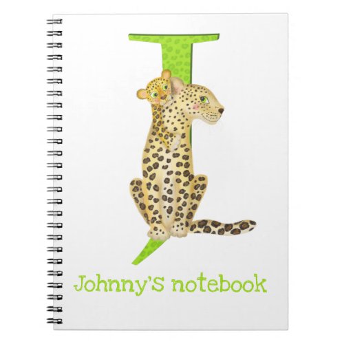 Animal ABC J is for jaguar notebook