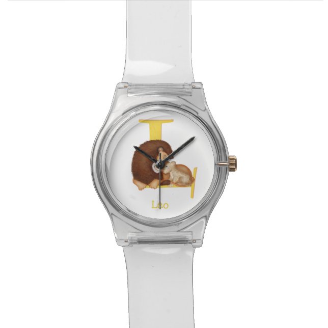 Animal ABC L is for lion child's watch (Close Up)