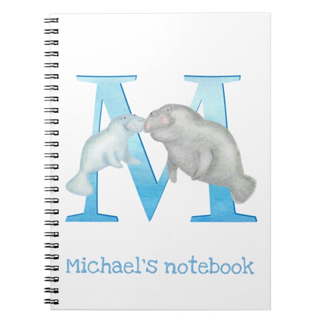 Animal ABC M is for manatee notebook (Front)
