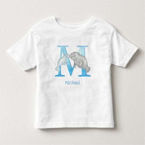 Animal ABC M is for manatee T_shirt