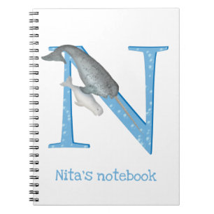 Animal ABC N is for narwhal notebook