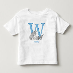 Animal ABC W is for wolf T-shirt