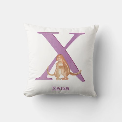 Animal ABC X is for xerus cushion