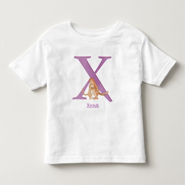 Animal ABC X is for xerus T-shirt (Front)