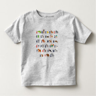 Animal ABCs - Alphabet Toddler T-shirt