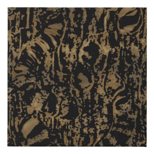 Animal Abstract Crackle Canvas Print  (Front)