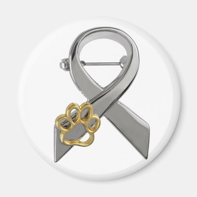 Animal Abuse Awareness Pin Magnet (Front)