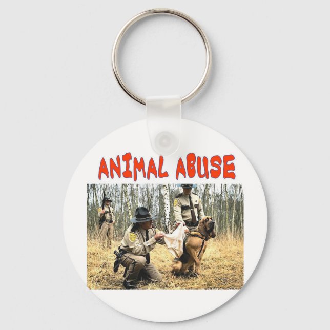 ANIMAL ABUSE KEYCHAIN (Front)