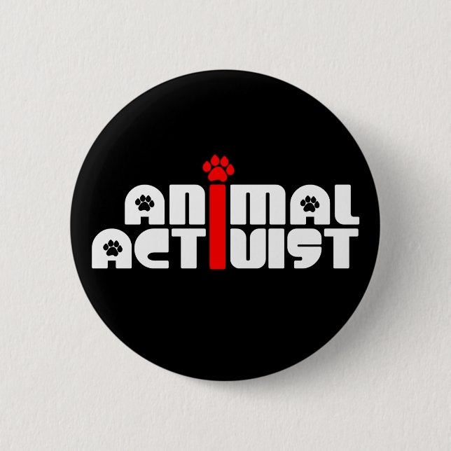 Animal Activist Button (Front)
