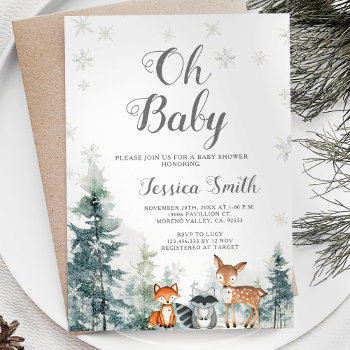 Animal Adventure Gender Neutral Baby Shower Invitation by HappyPartyStudio at Zazzle