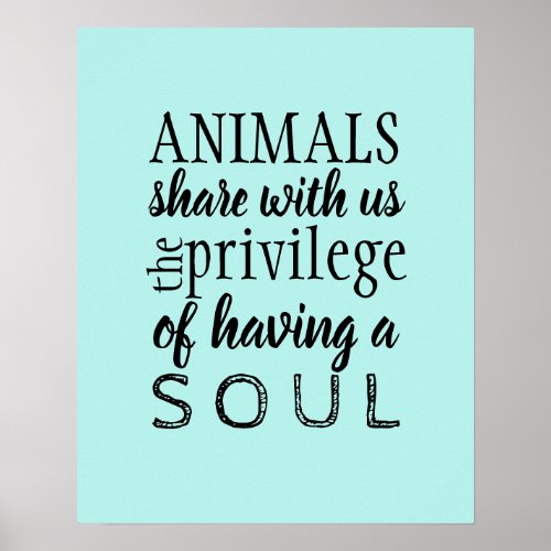 Animal advocate welfare poster