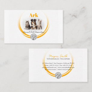 Animal Aid Association Volunteer Veterinarian Business Card