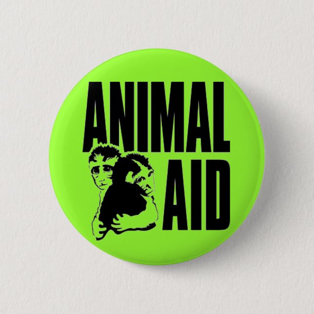 Animal Aid Button (Front)