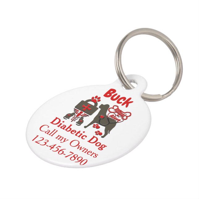 Animal Alert Pet ID Tag (Side)