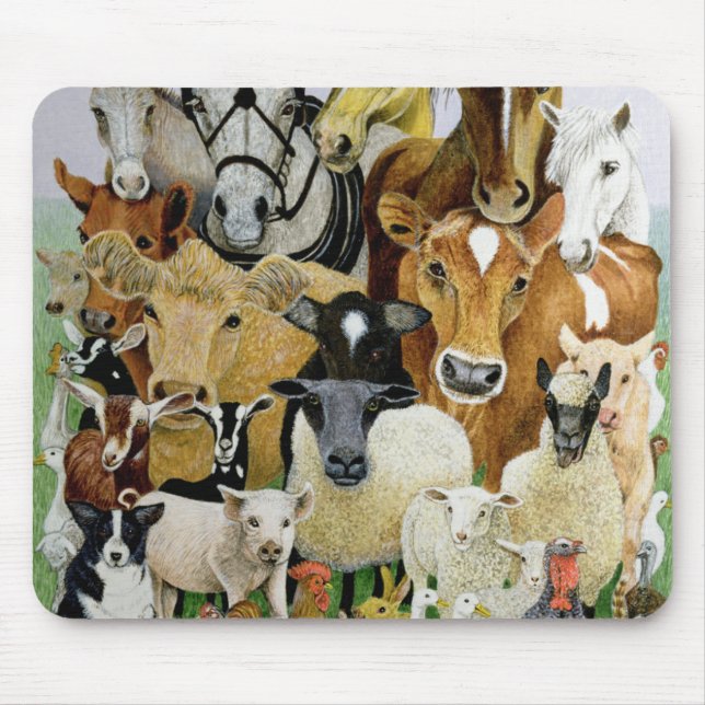 Animal Allsorts Mouse Pad (Front)