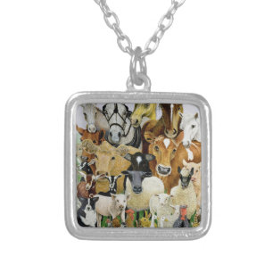 Animal Allsorts Silver Plated Necklace