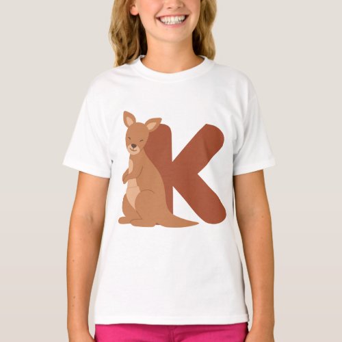 Animal alohabet K T_Shirt