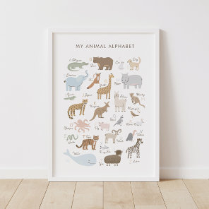 Animal Alphabet ABC Kids Room Decor