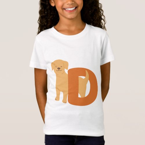 Animal alphabet D T_Shirt