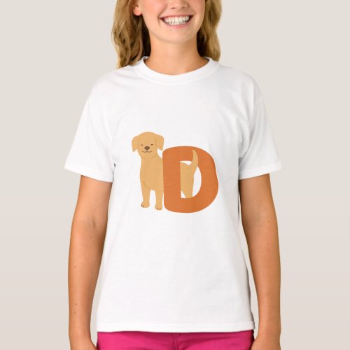 Animal alphabet D T_Shirt