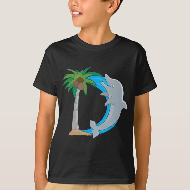 Animal Alphabet Dolphin T-Shirt (Front)