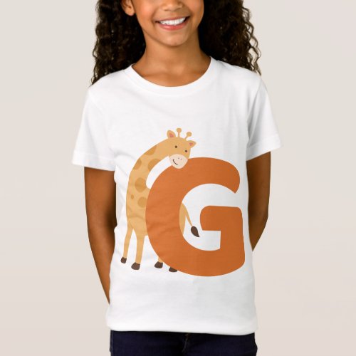 Animal alphabet G T_Shirt