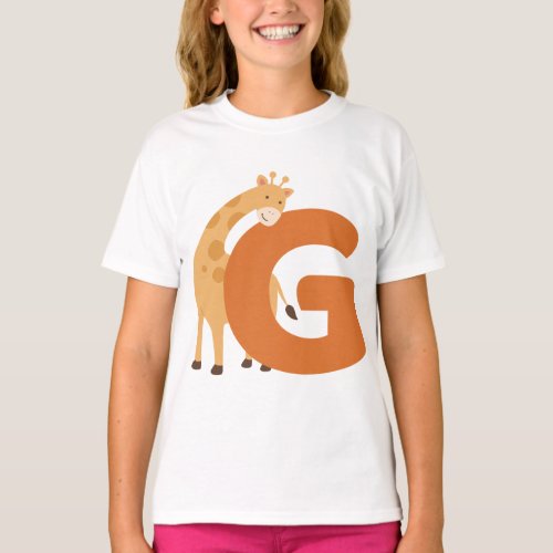 Animal alphabet  G T_Shirt