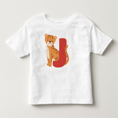 Animal alphabet J Toddler T_shirt