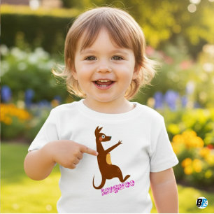 Animal Alphabet K For Kangaroo Baby T-Shirt